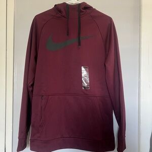 Nike Men's Maroon Hoodie Small